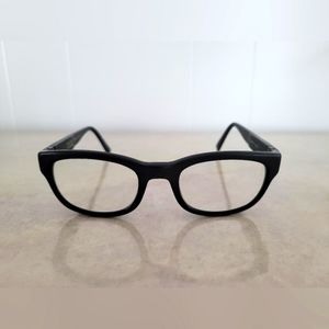 John Varvatos matte black eyeglasses. Unisex